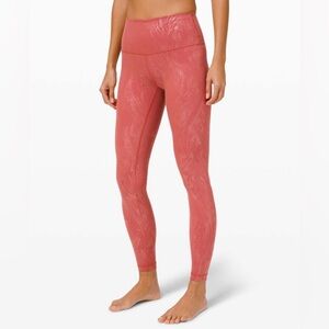 Lululemon | Wunder Under High-Rise‎ Tight 28" Shine |Acclimatize Cranberry | 8
